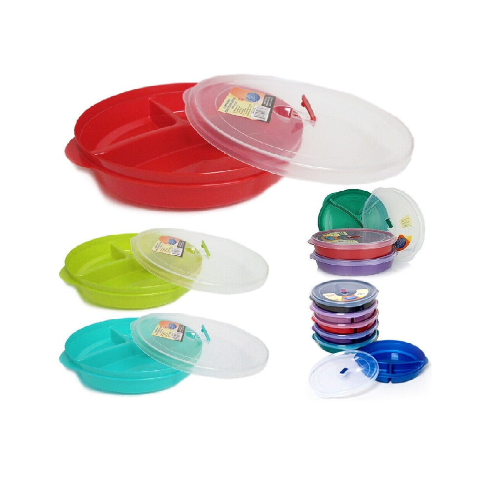 Microwave Safe Dishwasher Healthy Portion Control 3 Section Plate with