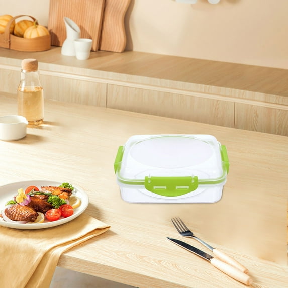 Microwave Safe Food Storage Container, Bpa Free Lunch Box for Sandwich Salad Meal Prep, Portable Stackable, Leakproof, Eco-Friendly Gn4