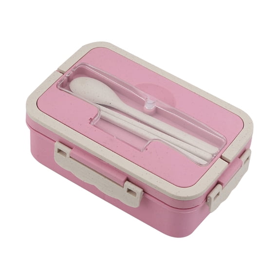 Microwave Safe Japanese Bento Box, Double Layer Divided Lunch Container, Portable Meal Prep Box with Compartments, Leakproof Food Storage