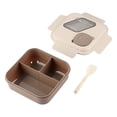 thumbnail image 1 of Microwave Safe Lunch Box With Dividers And Sauces Cup Bento Style Plastic Food Container For Office School Meal Portable, 1 of 5