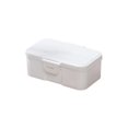 thumbnail image 1 of Microwave Safe One Compartment Plastic Bento Box with Spork Compact Portable Lunch Container for Office Workers Salad Fruit Picnic Storage Lightweight Easy Clean Design,White, 1 of 5