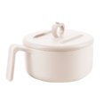 thumbnail image 1 of Microwave-Safe Bowl with Lid and Drain Function - Multi-Purpose Tableware for Ramen, Pasta with Phone Stand Feature(Including Chopsticks+Fork+Spoon) - Beige, 1 of 8