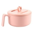 thumbnail image 1 of Microwave-Safe Bowl with Lid and Drain Function - Multi-Purpose Tableware for Ramen, Pasta with Phone Stand Feature(Including Chopsticks+Fork+Spoon) - Pink, 1 of 8