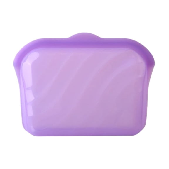 Microwave-Safe Silicone Sealing Freshness Bag, Reusable Airtight Storage Bags, Freezer To Microwave Dishwasher Safe Food Grade Silicone Bags, Leakproof Pinch-Lock Zipper For Soups Sauces Snacks