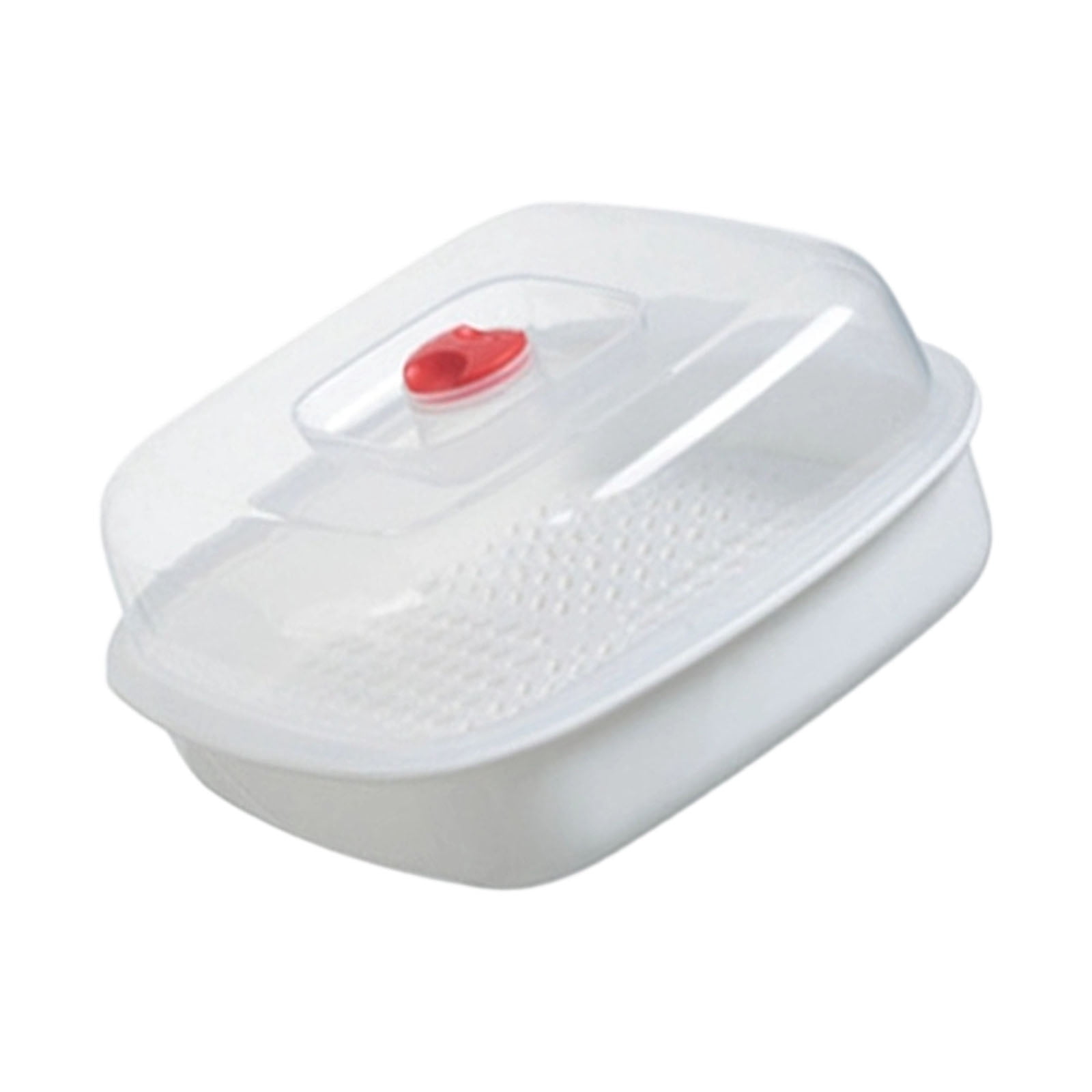Stimer Box Microwave Safe Steamer Box With Wide Ergonomic Handle Clear Lid And ...