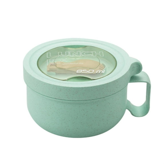 Microwave Soup Mug Bowl with Lid and Handle | 28.7oz 850ml Lightweight Food Grade Plastic | Steam Release Lid, Easy Grip Handle for Soup, Ramen, Noodles, Cereal, Outdoor, Dishwasher Safe