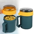 thumbnail image 1 of Microwave Soup Mug with Lid,Sealed Thermos Cup,Microwave Soup Mug with Lid,Orridge Lunch Box with Spoon,Microwave Soup Mug with Lid and Steam Release Vents,for Soups,Noodles,16.9-Ounce(Blue), 1 of 9