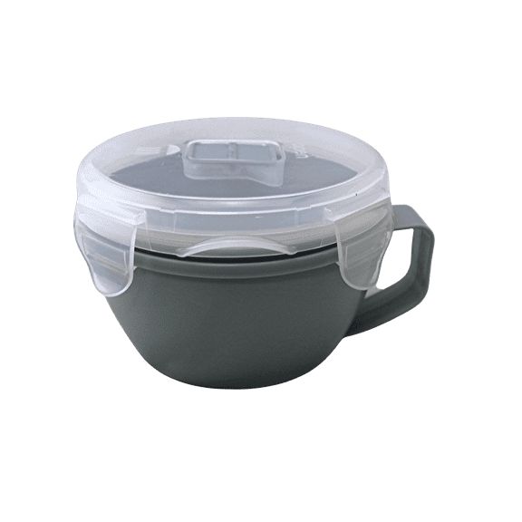 Dependable Industries Gray Plastic Soup & Stew Mug, 1 Count
