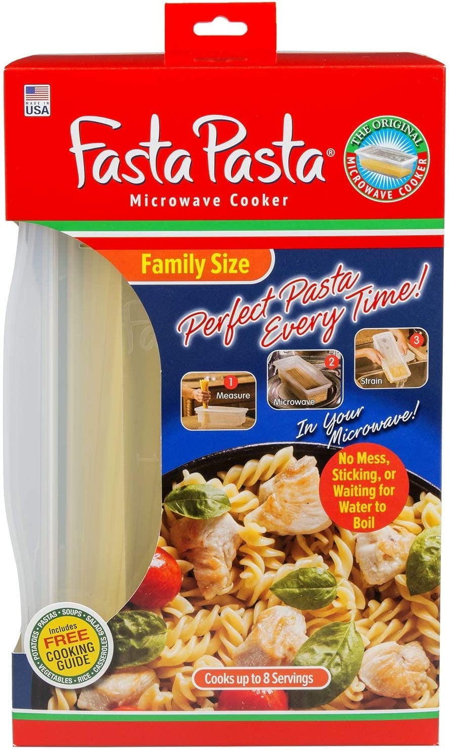 Microwave Spaghetti Cooker The Original Fasta Pasta Family Size