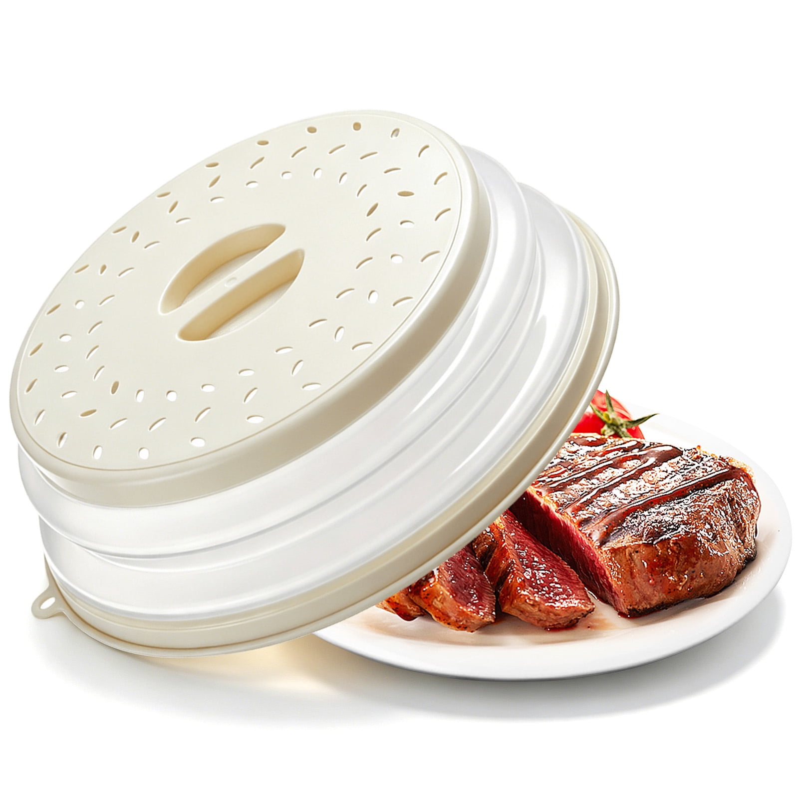 Microwave Splatter Cover for Food, Collapsible & Vented Silicone ...