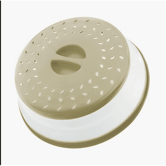 Microwave Splatter Cover for Food, Small - Collapsible & Vented Silicone Splatter Guard Lid - Microwave Plate & Dish Cover with Handle - BPA-Free Kitchen Gadget for Meal Prep