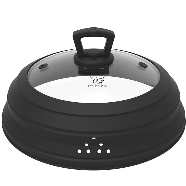 Microwave Splatter Cover Vented Glass Cover Splatter Guard Lid with