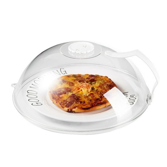 Microwave Splatter Cover with Handle Steam Vents Food Cover for Household