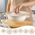 thumbnail image 1 of Microwave Splatter Covers Reusable Food Grade Suction Lids for Bowls Plates Pots Pans - Heat Resistant Leak Proof Covers for Cooking Storage & Leftovers(Beige),Ccwuwei, 1 of 8