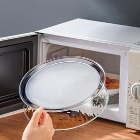 Microwave Splatter Guard 11.6 Inch Clear Food Cover Adjustable Steam Vents Kitchen Heating Accessory