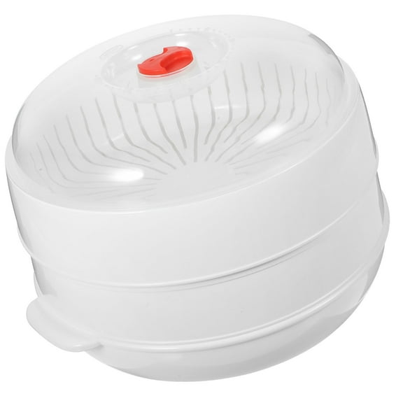 NIAIZEK 2-Tier Vegetable Steamer White 8.5x8.5x4.3 Inch Set Ideal for Family Meals and Beginner Home Cooking