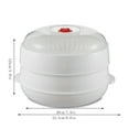 thumbnail image 1 of Microwave Steamer Microwave Steamer, Plastic Steam Rack for Microwave, Kitchen Utensil for Steaming Food, Round Design Steamer, Even Steam Distribution Cookware, Easy Clean Microwave Accessory, 1 of 2