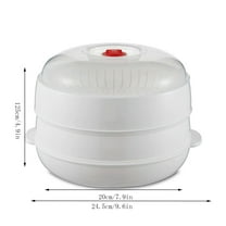 Microwave Steamer Microwave Steamer, Plastic Steam Rack for Microwave, Kitchen Utensil for Steaming Food, Round Design Steamer, Even Steam Distribution Cookware, Easy Clean Microwave Accessory