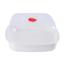 Microwave Steamer - Vegetable Steamer with Lid, BPA Free, Cookware, Healthy Cooking Quick Fastï¼Single-layerï¼