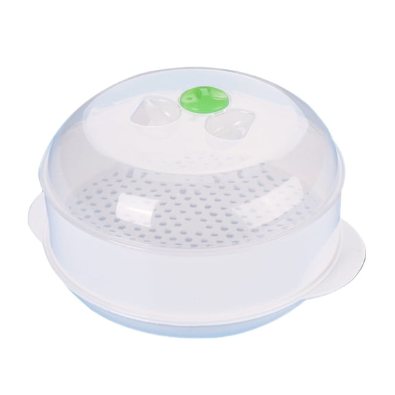 Microwave Steamer Plate - PP , Detachable, Heat Resistant, Food Container with Lid