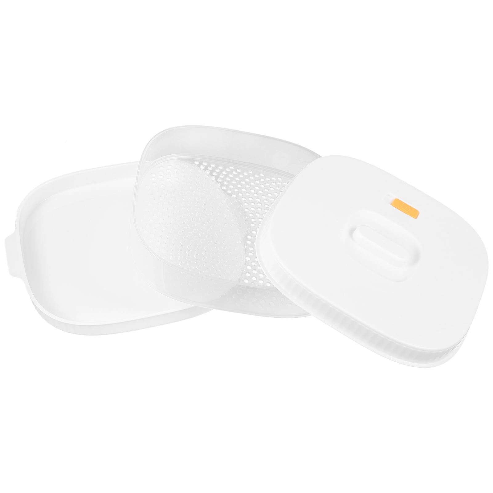 Garneck High Temperature Microwave Steamer With Ventilated Lid Kitchen