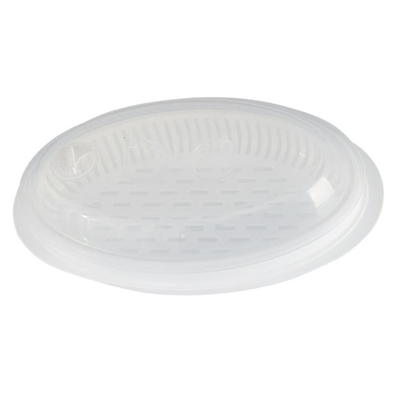 Microwave Steamer with Vented Lid Basket Steam Container Cooker for Vegetable Dumpling Bread Bun Fish