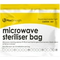 Microwave Sterilizer Bags, 20 ct, Large Steam Bags by Max Strength Pro, 20 Uses per Bag