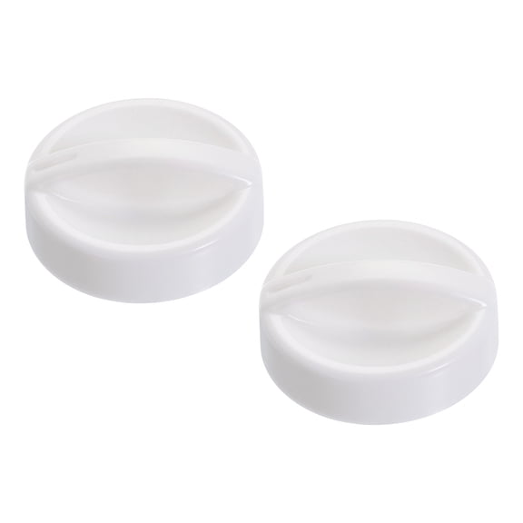 Microwave Time Control Knob 2PCS Universal Timer Rotary Plastic Control Knob Replacement for Oven Stove 70mm White