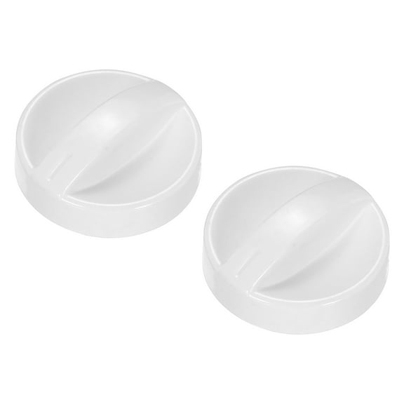 Microwave Time Control Knob 2PCS Universal Timer Rotary Plastic Control Switch Replacement for Oven Stove 7mm White