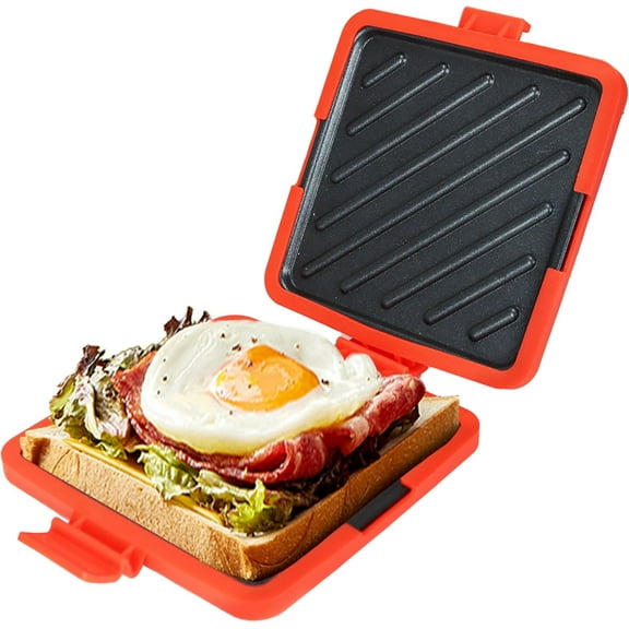 Microwave Toastie Sandwich Maker, Microwave Toastie Maker, Versatile Small Toaster, Easy to Clean and Store, Perfect for Cooking Breakfast, Grilled Cheese