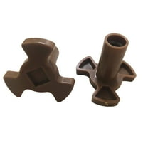 Microwave Turntable Coupler 1 Pc Microwave Oven Turntable Roller Guide Support Glass Tray Drive Coupling Replacement ,Small Microwave Oven Roller Guide Support Coupler Tray(Brown1,1.97x1.97x1.57)