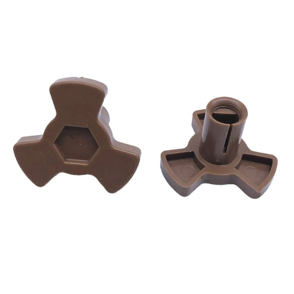Microwave Turntable Coupler,Microwave Oven Replacement Parts Spinner Roller,Accessories for Microwave Glass Turntable,Tray Drive Coupling,Microwave Oven Turntable Roller(Brown,1.97x1.97x0.81")