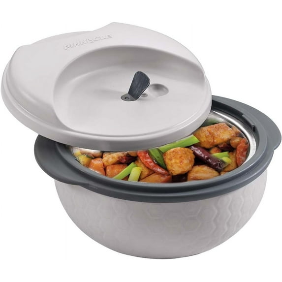 Microwave-safe stainless steel lunch box -insulated stainless food container/ bowl -wide mouth design -easy open lid -thermal insulated food jar, healthy meal prepping- keeps food hot/ cold -33 oz.