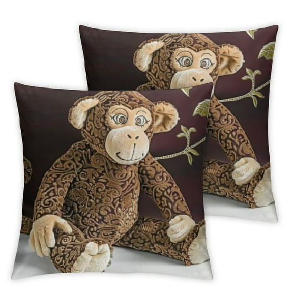 Microwaveable Aromatherapy Pillows, Lavender Scented, Spunky The Lavender Monkey with Removable Washable Cover Lavender Scented