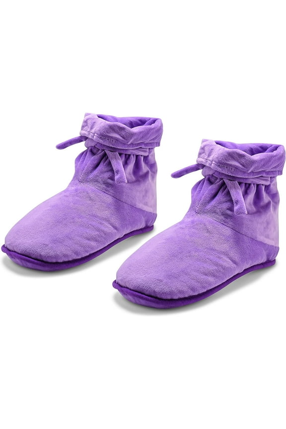 Microwaveable Booties and Feet Warmers for Women, Deep-penetrating Heat Therapy Slippers for Relieving Foot Stiffness, Sore Muscles, Tendinitis, Plantar Fasciitis, Circulatory Problems