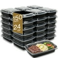 thumbnail image 1 of Microwaveable Container (Rectangular) with Lid, 24oz, 1 of 7