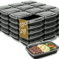 thumbnail image 1 of Microwaveable Container (Rectangular) with Lid, 28oz, 1 of 7