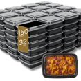 thumbnail image 1 of Microwaveable Container (Rectangular) with Lid, 32oz, 1 of 7