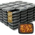 thumbnail image 1 of Microwaveable Container (Rectangular) with Lid, 32oz, 1 of 7