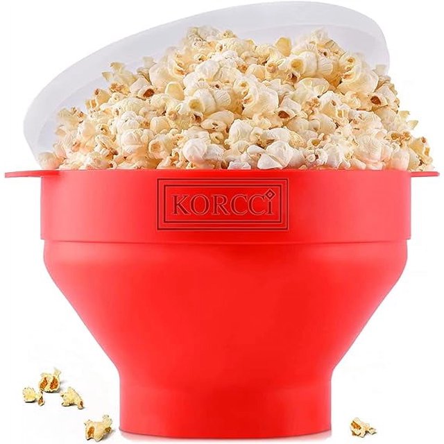 Microwaveable Silicone Popcorn Popper, BPA Free Microwave Popcorn