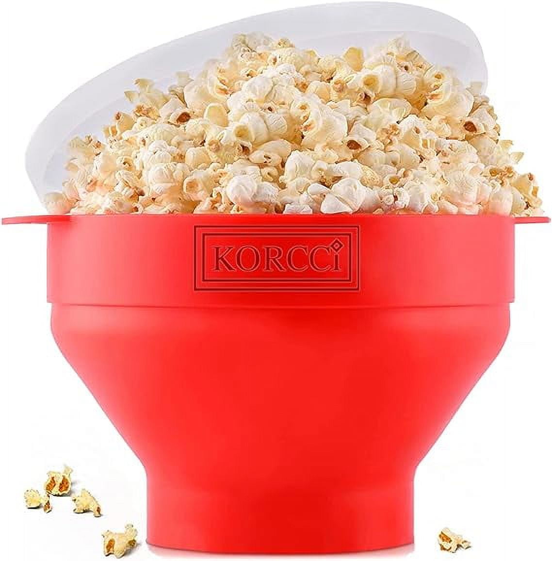 W&P Microwave Silicone Personal Popcorn Popper Maker | Red | Collapsible  Bowl w/Built In Measuring Cup, BPA Free, Eco-Friendly, Waste Free, 4 Cups  of