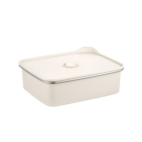 Microwaveable Stainless Steel Airtight Food Storage Container, Leakproof Kitchen Pantry Organizer, BPA-Free Lunch Box for Meal Prep, Dishwasher Safe, Stackable, Odor-Free, Preserves Freshness