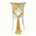 thumbnail image 1 of Mictong Banquet Polyester Chair Sashes, 7.88*108.27 Inches Elegant Chair Sash for Banquet & Event Decor, Wedding Chair Sashes for Party, Ceremony,Reception Decoration, golden, 10 Pieces, 1 of 4