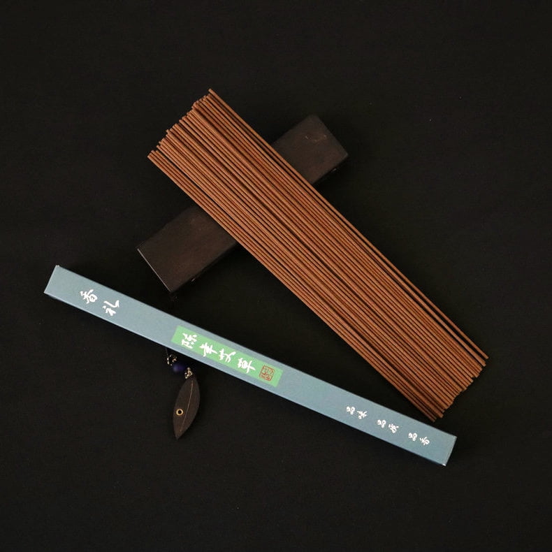 Mictong Handmade Incense Thread, 8.27 inches long, long burning incense for indoor and outdoor use, suitable for daily relaxation, 1 piece, aged mugwort