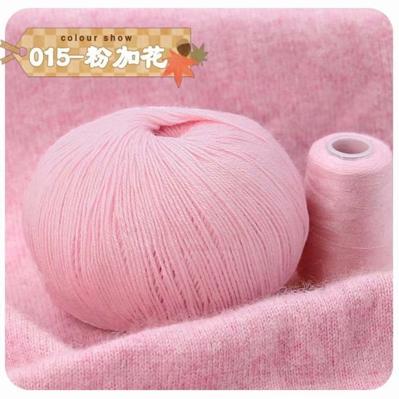 Mictong Knitted Wool Blended Yarn, 2 packs of 50g soft yarn for crochet, suitable for DIY handmade and creative knitting, durable blended yarn for beginners and enthusiasts, pink