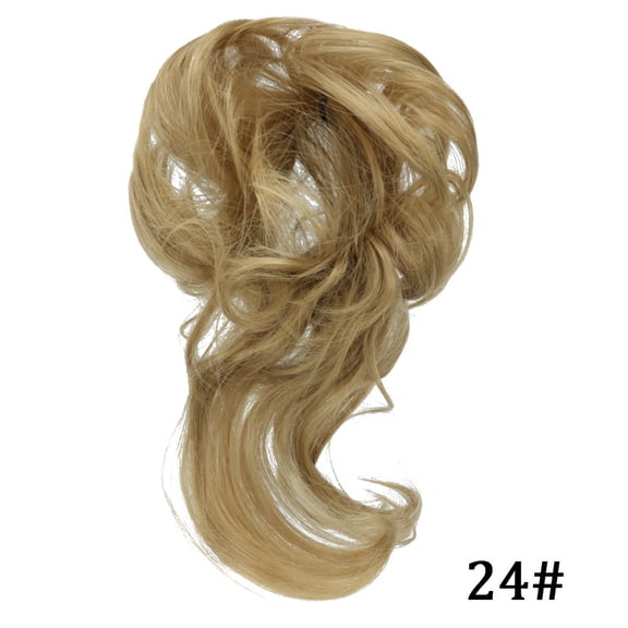 Mictong Long Hair Tie Wig Loop 1 Piece, 7.87 Inch Curly And Messy Hair Tie, Elastic Headband Hair Patches, Suitable For Short Hair, Quick Wear In Daily LifeStyle 8