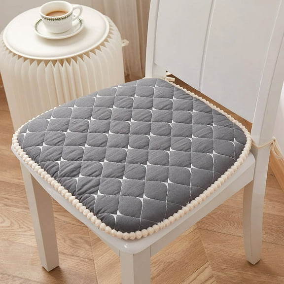 Mictong Memory Sponge Filled Cushion, Soft and Comfortable Cushion, Office Chair Cushion, Suitable for Dining Table, Living Room and Office, 17.72 * 16.93 * 1.19 inches, 1 piece, Gray Style A