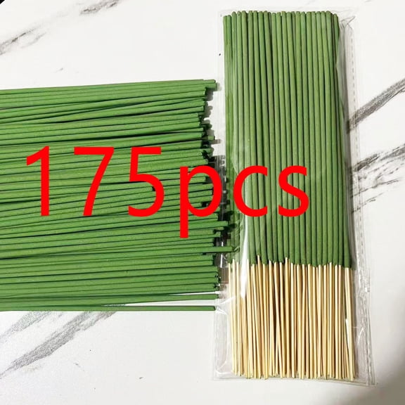 Mictong Natural Lemongrass Thread Fragrance, 8.67 inch Handmade Thread Fragrance, Natural Mosquito Repellent Fragrance, Suitable for Outdoor, Courtyard, Garden, Camping, 175 sticks, Green
