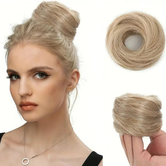 Mictong Straight Hair Loop 1 Piece, 3.94X3.94 Inches Can Be Heat Set To Create A Fluffy Bundle Of Hair, Silky And Soft To Use, Suitable For Daily Hair StylingStyle 3