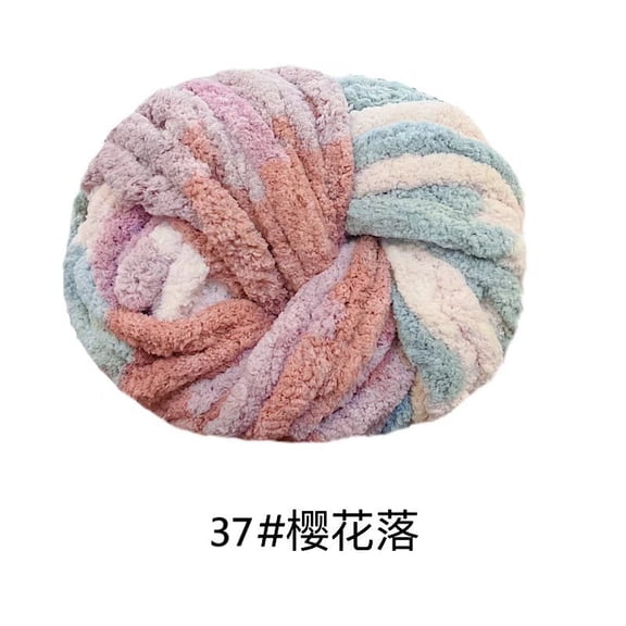 Mictong acrylic yarn for crochet, 250g roving, suitable for crafts and DIY projects, roving thread for beginners and professional craftsmen, 1 piece, Style D